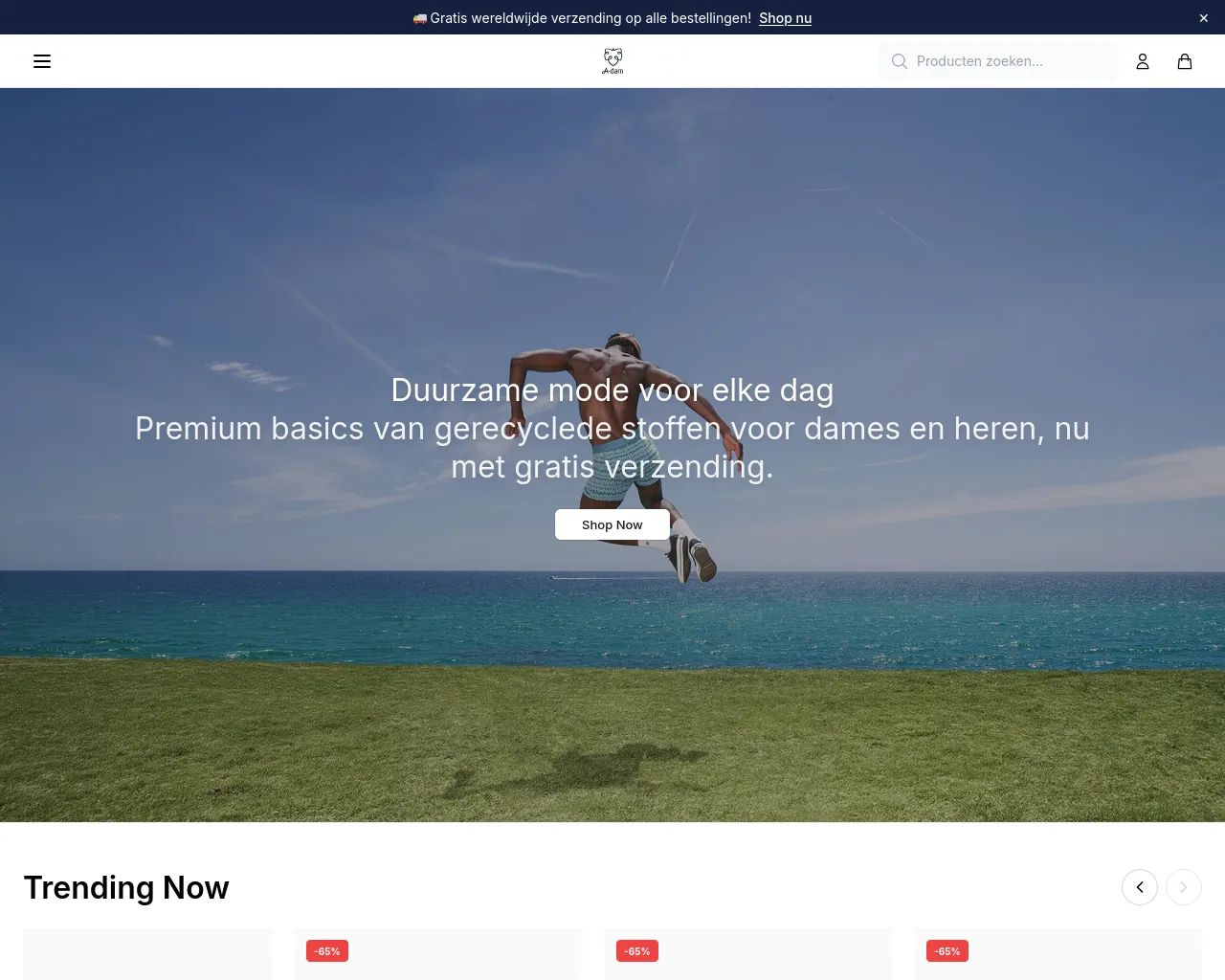 Screenshot of adamwear.shop