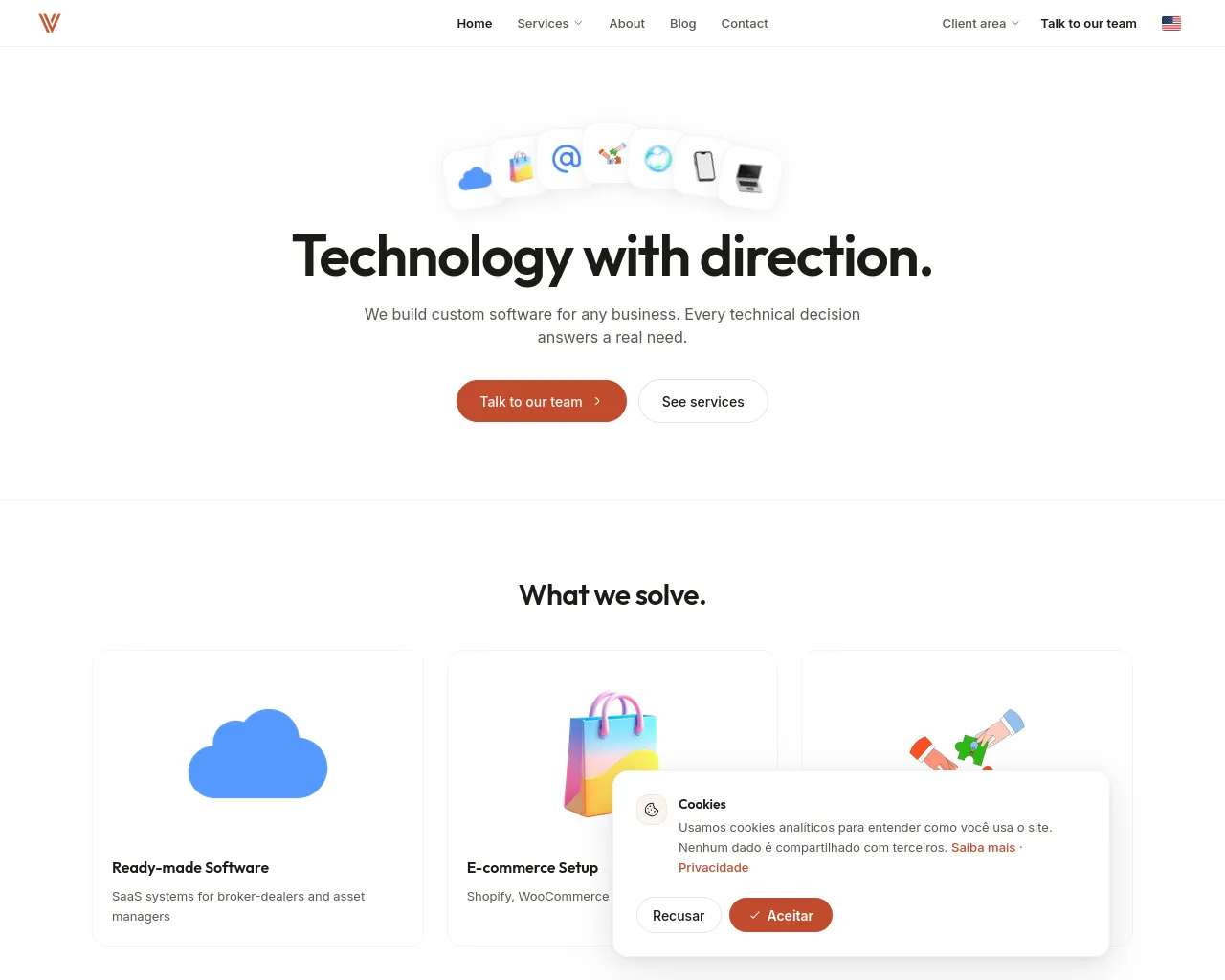 Screenshot of vimesistemas.com