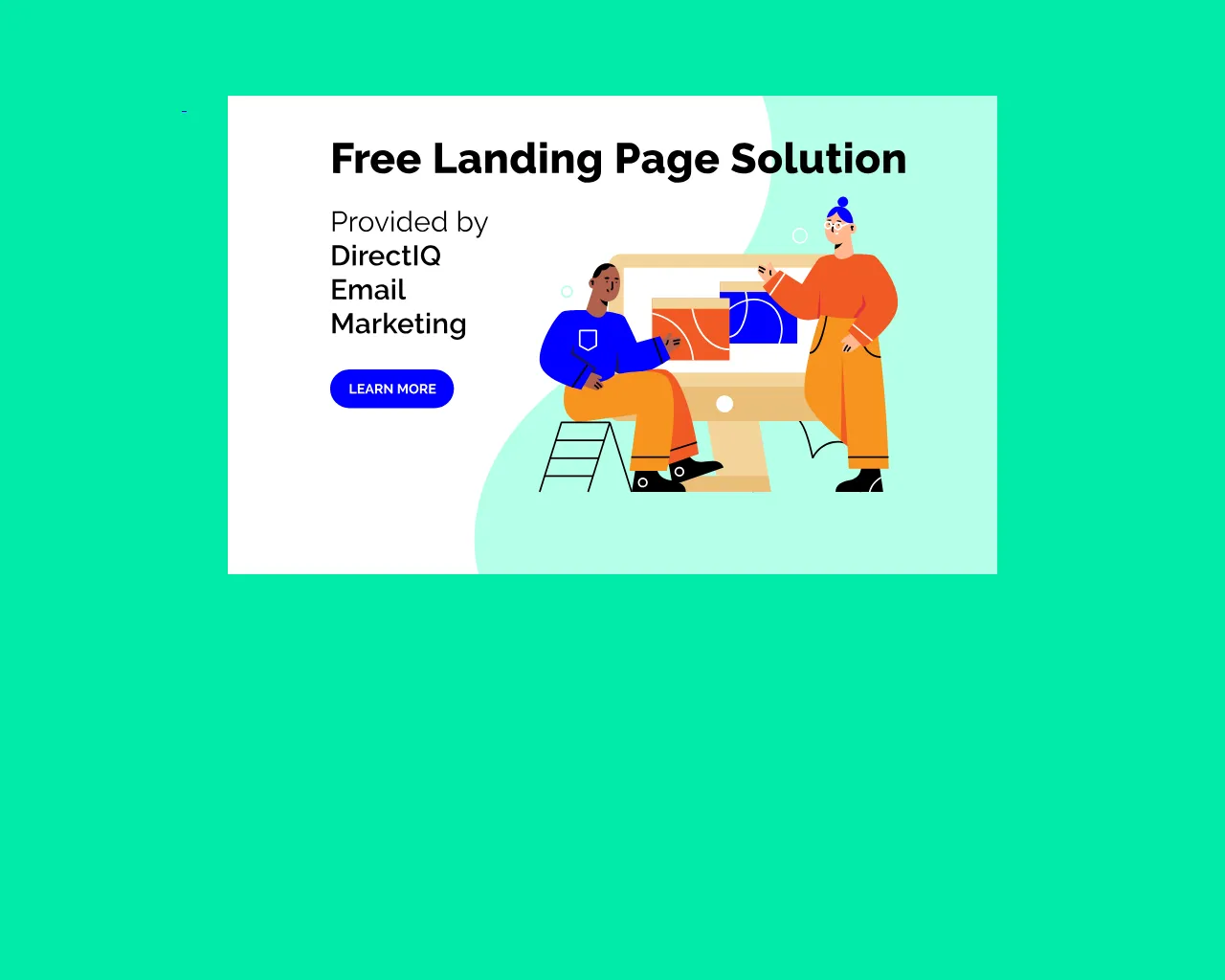 Screenshot of landing.email