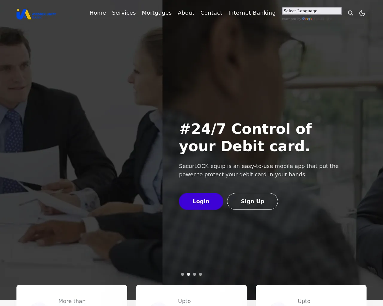 Screenshot of avesdexunitybank.com