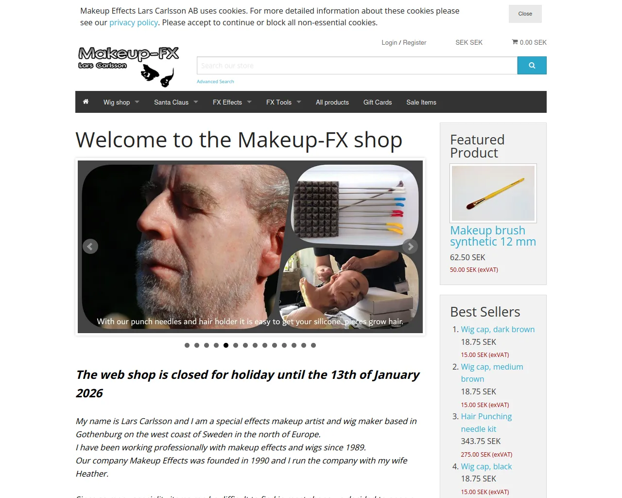 Screenshot of makeup-fx-shop.com