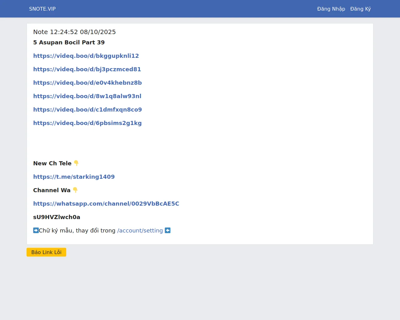 Report - snote.vip/notes/KXQ5VX