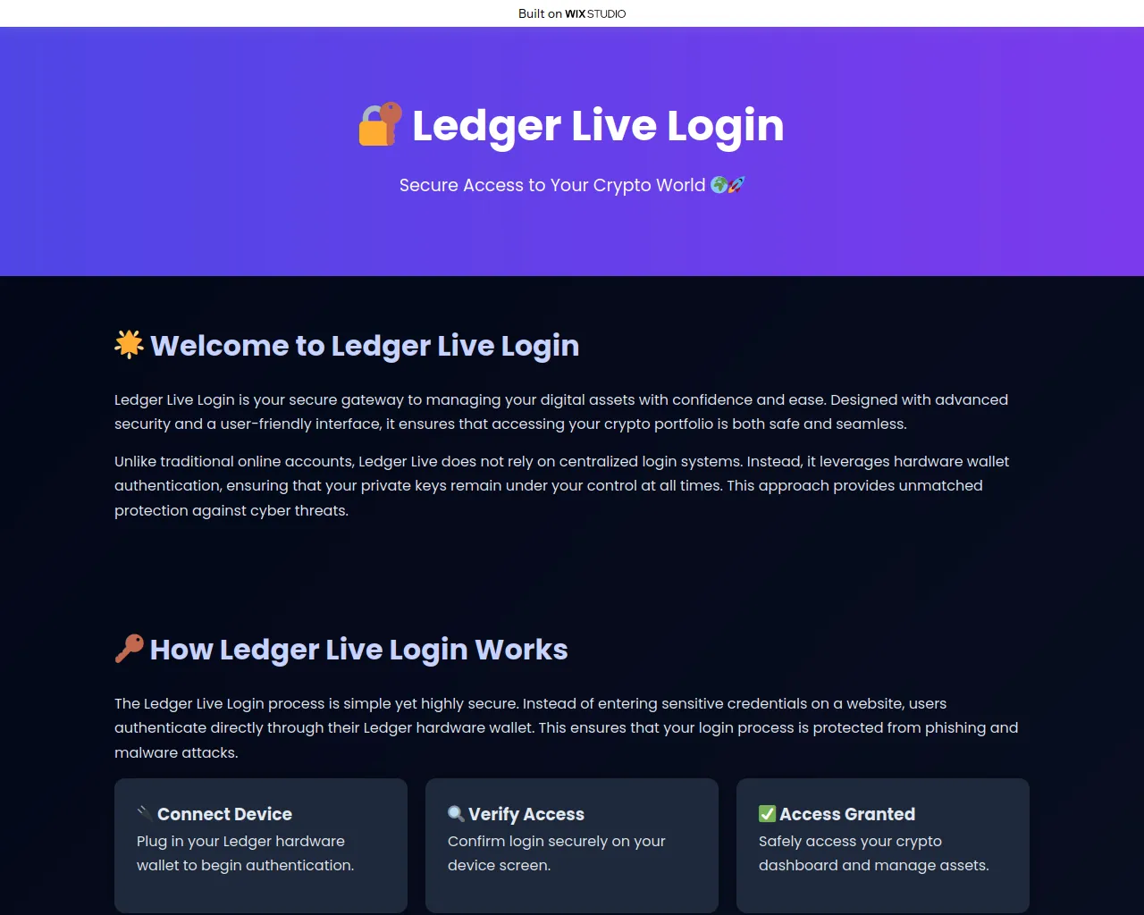 Screenshot of crptoworld.wixstudio.com