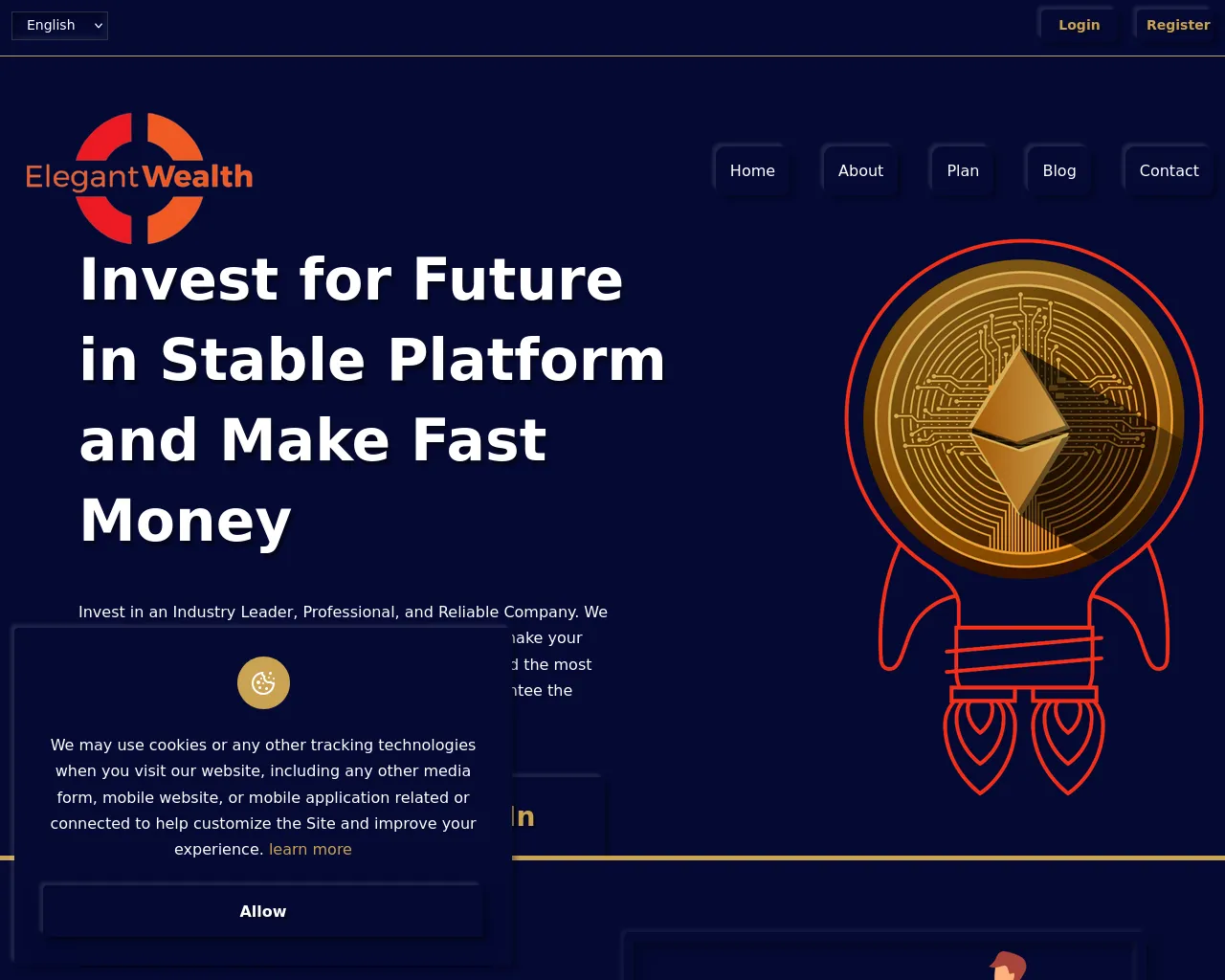 Screenshot of elegantwhub.com