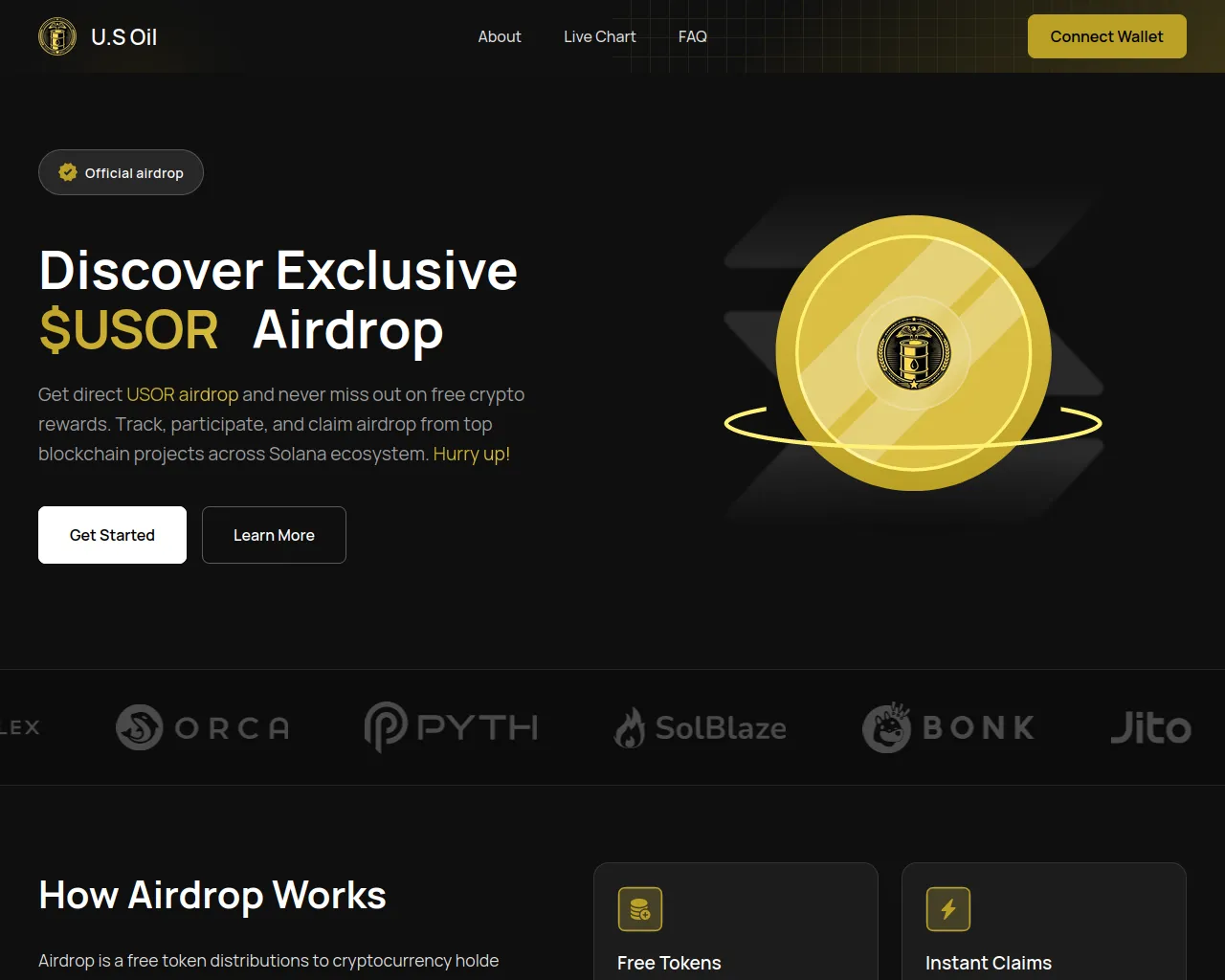 Screenshot of usortoken.world