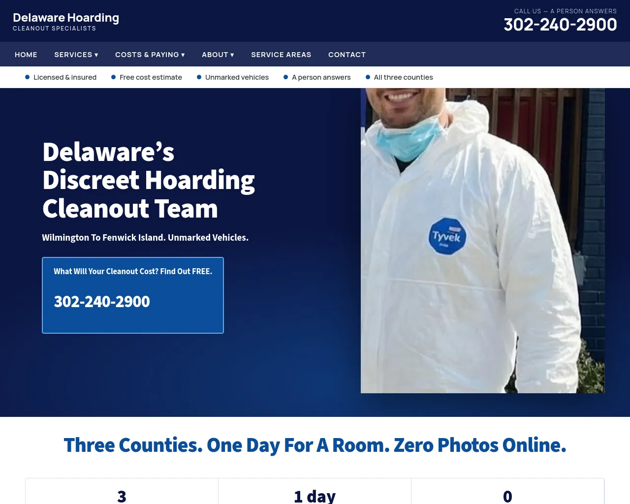 Screenshot of delawarehoarding.com