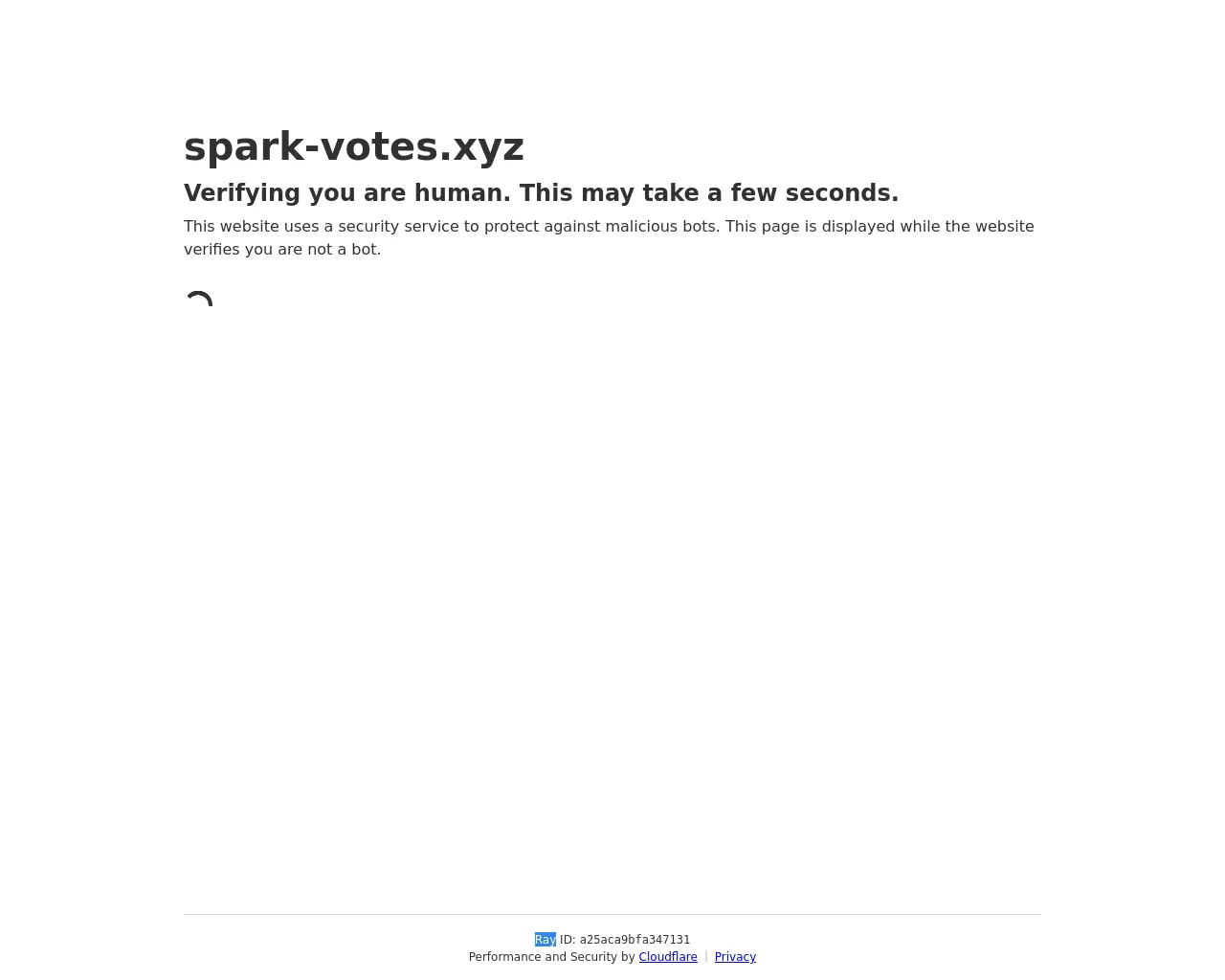 Screenshot of spark-votes.xyz