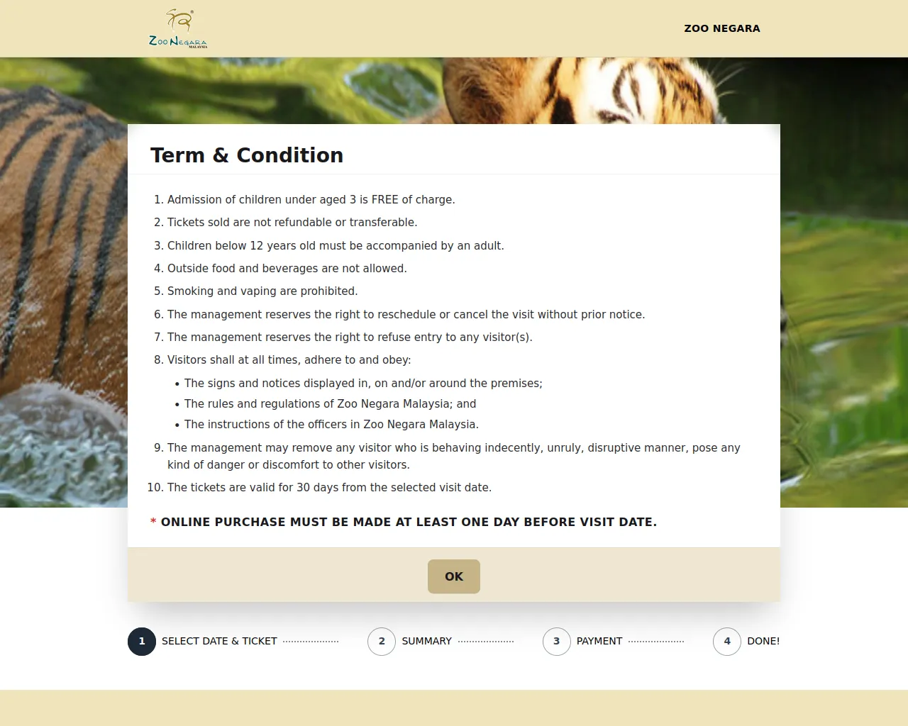 Screenshot of zoonegaramyticketsnow.com