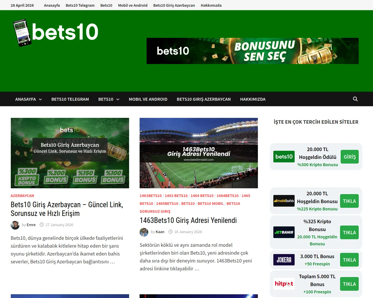 Screenshot of bets10-mobile.com