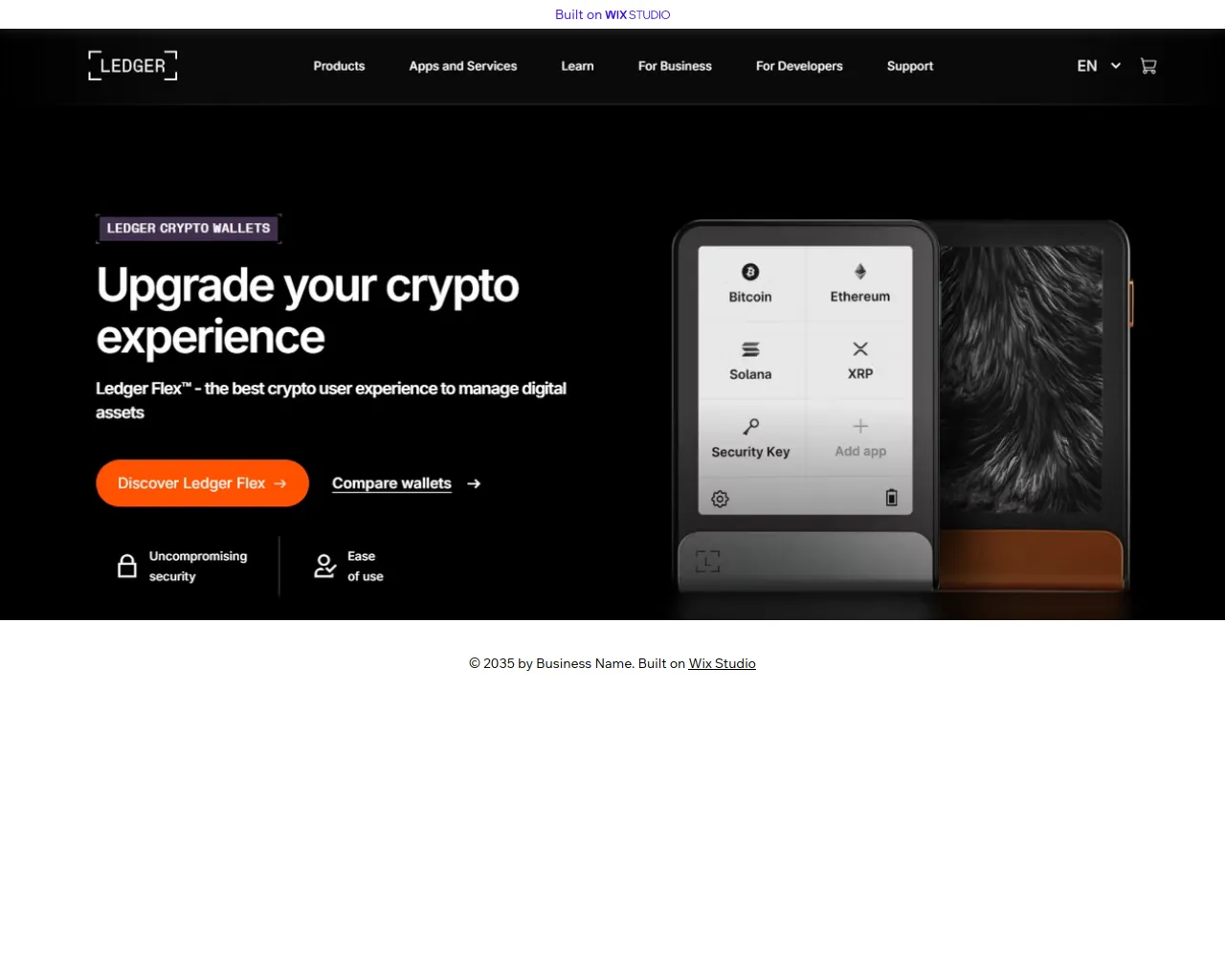 Screenshot of learnstart-ledgro.wixstudio.com