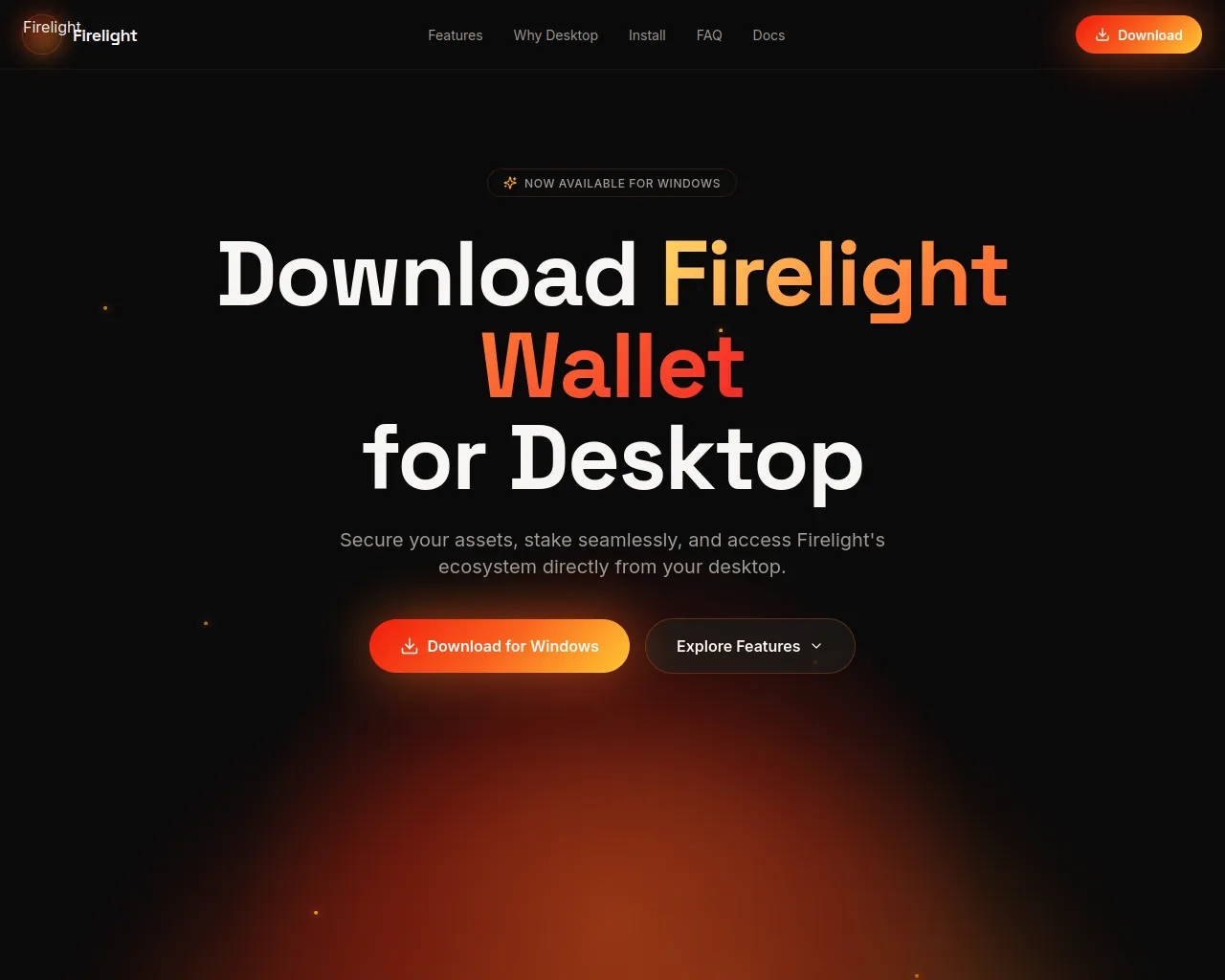 Screenshot of firelightdesktopinstaller.icu