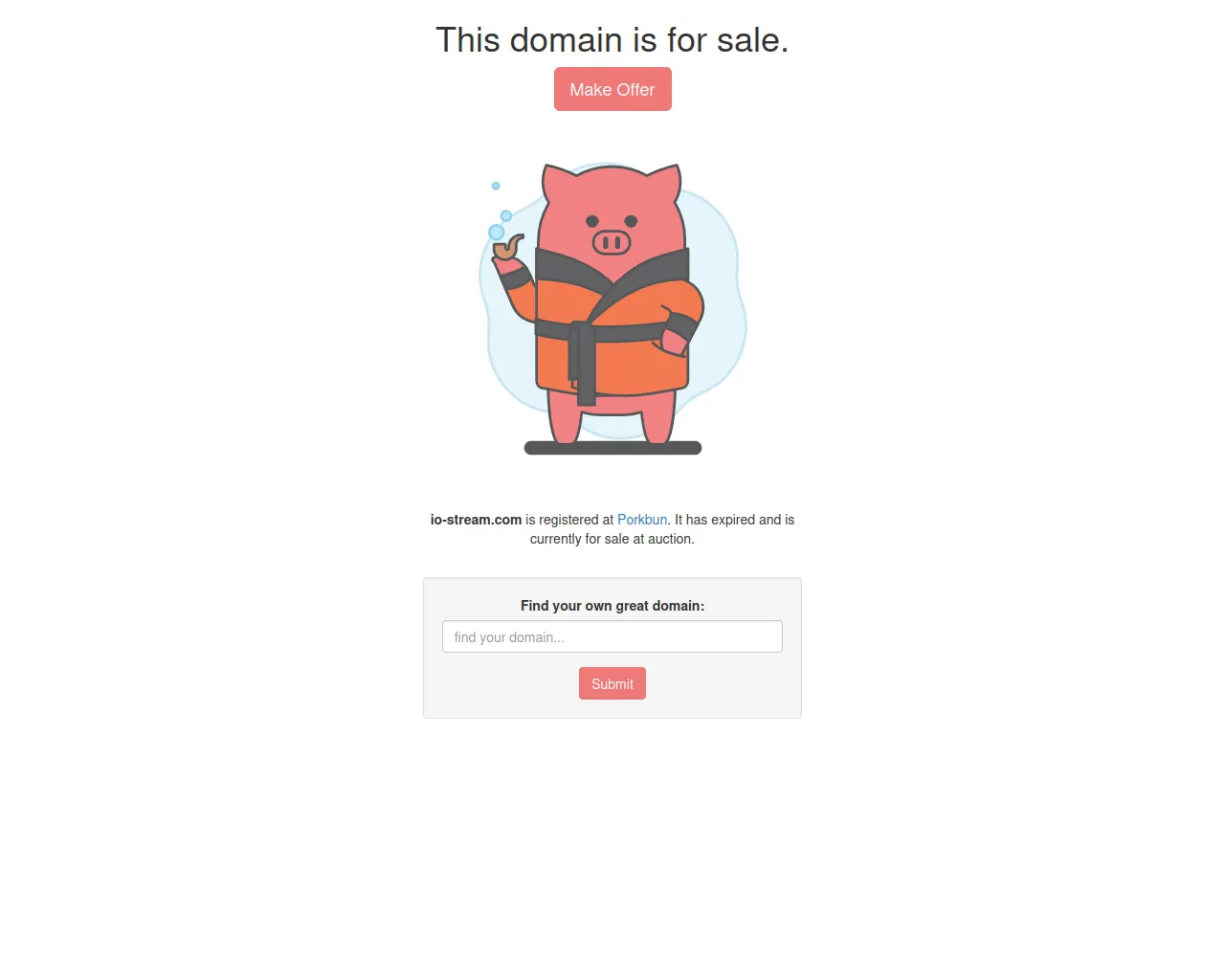 Stored screenshot of io-stream.com