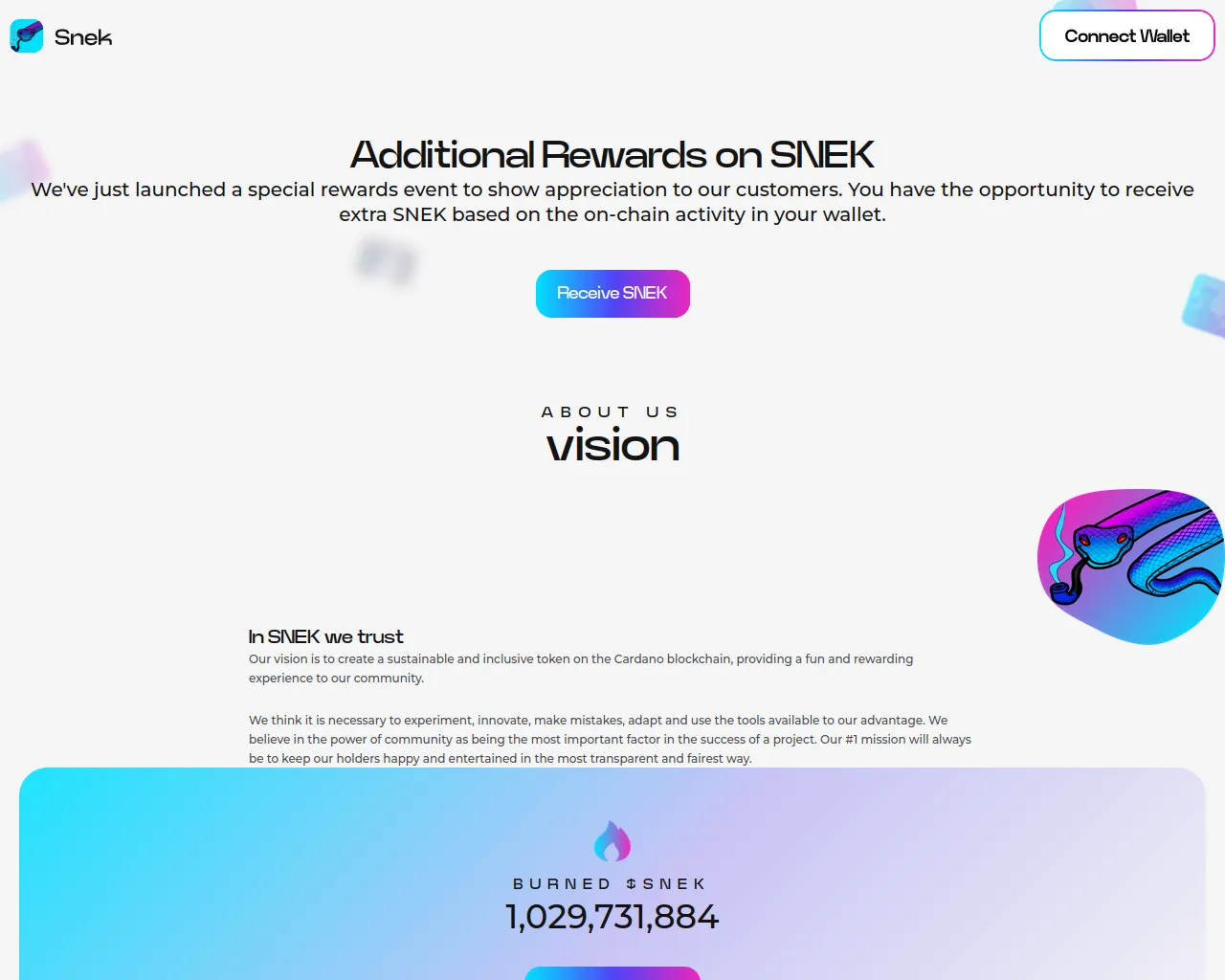 Screenshot of snekx.net