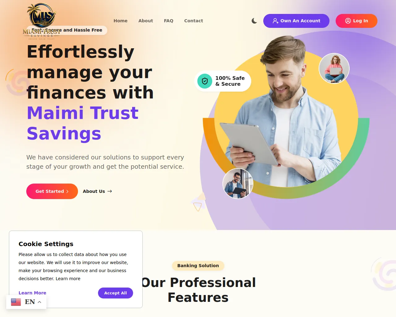 Screenshot of maimitrustsavings.us