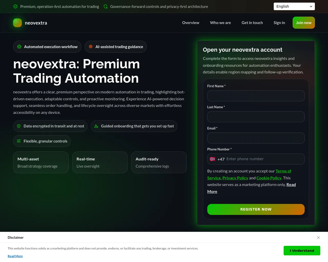 Screenshot of neovextra.click