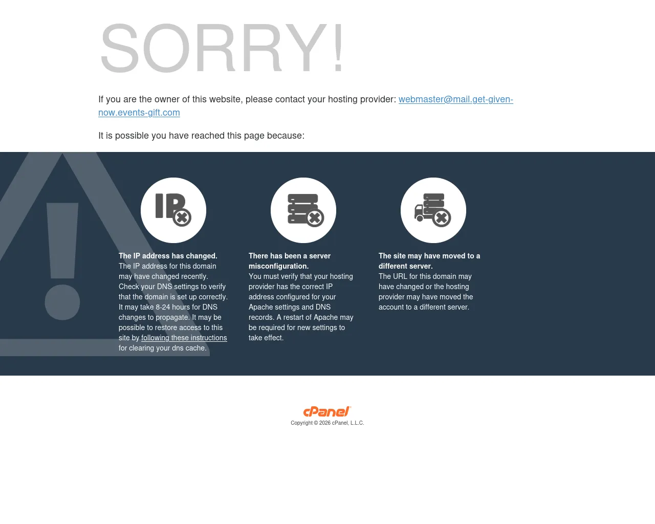 Screenshot of mail.get-given-now.events-gift.com