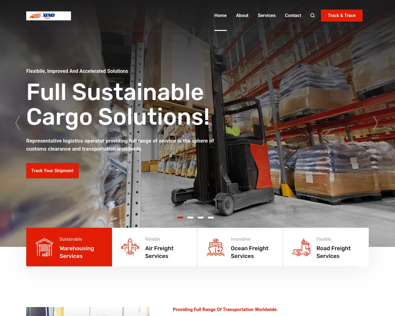 Screenshot of xeno-courier.com