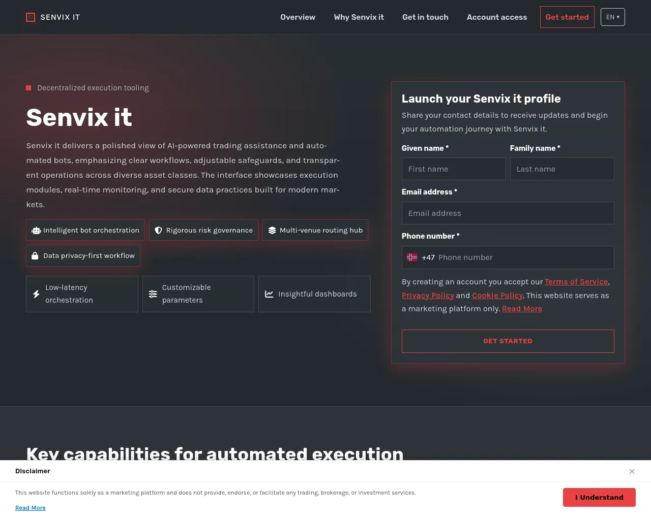 Screenshot of senvixit.digital