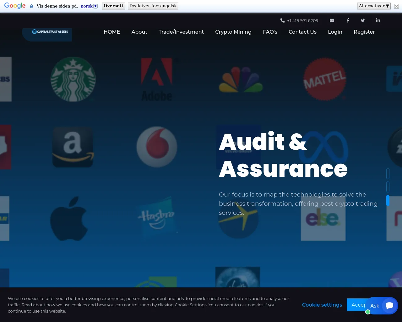 Screenshot of capitaltrustassets.online
