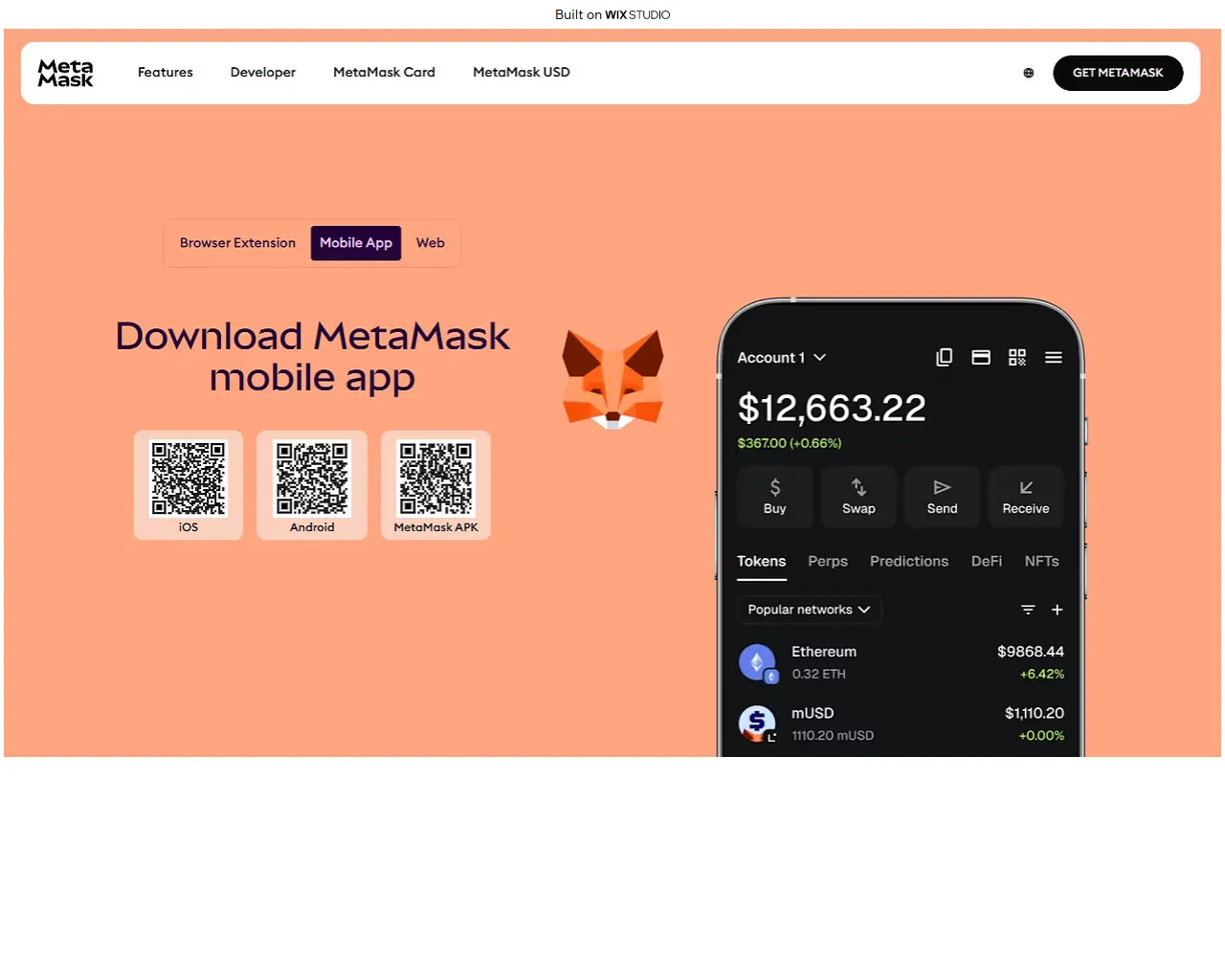 Screenshot of metasmaak-io.wixstudio.com