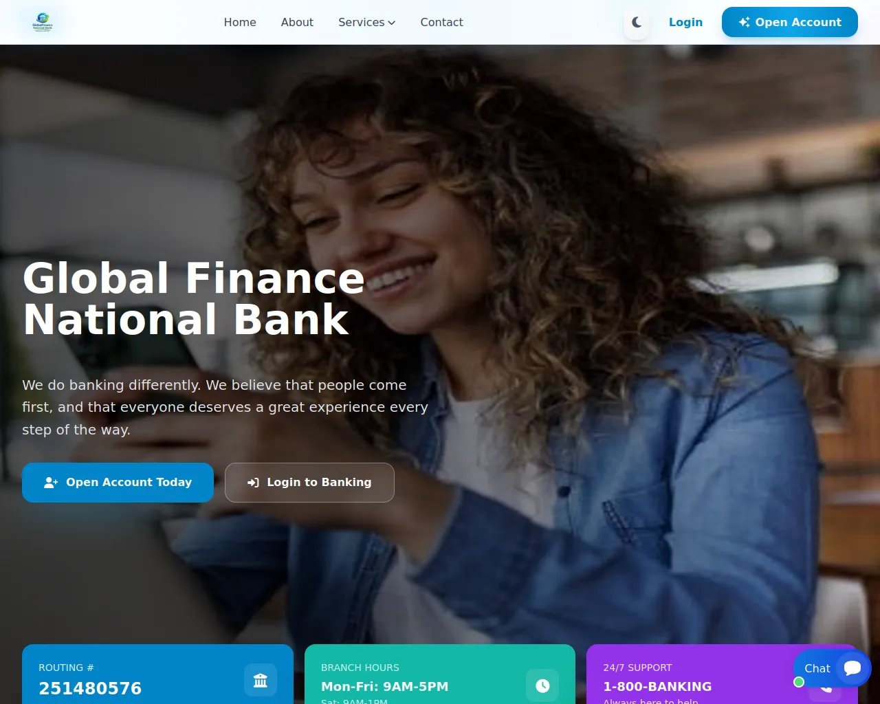 Screenshot of globalfinancenb.com