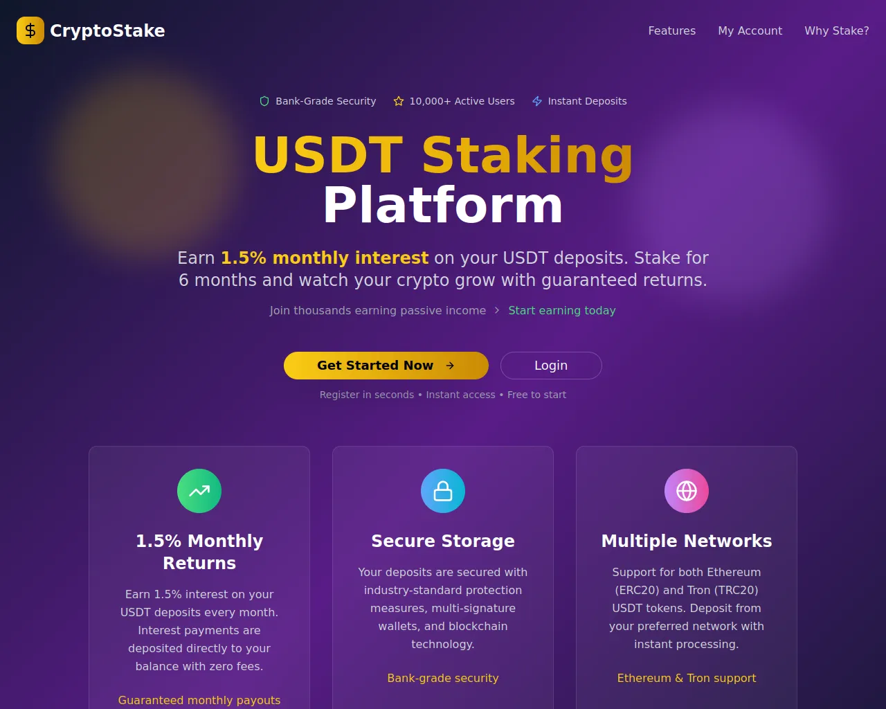 Screenshot of cryptostakebg.com