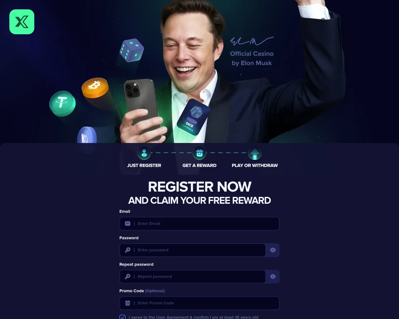 Screenshot of pushkacasin.com