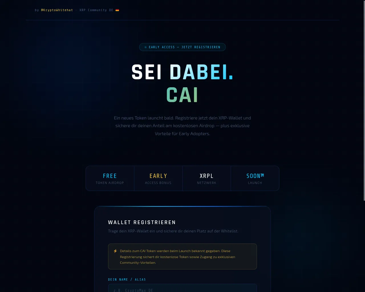 Screenshot of cai-xrpl.com