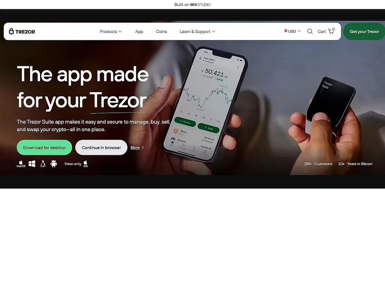 Screenshot of trexosuite.wixstudio.com