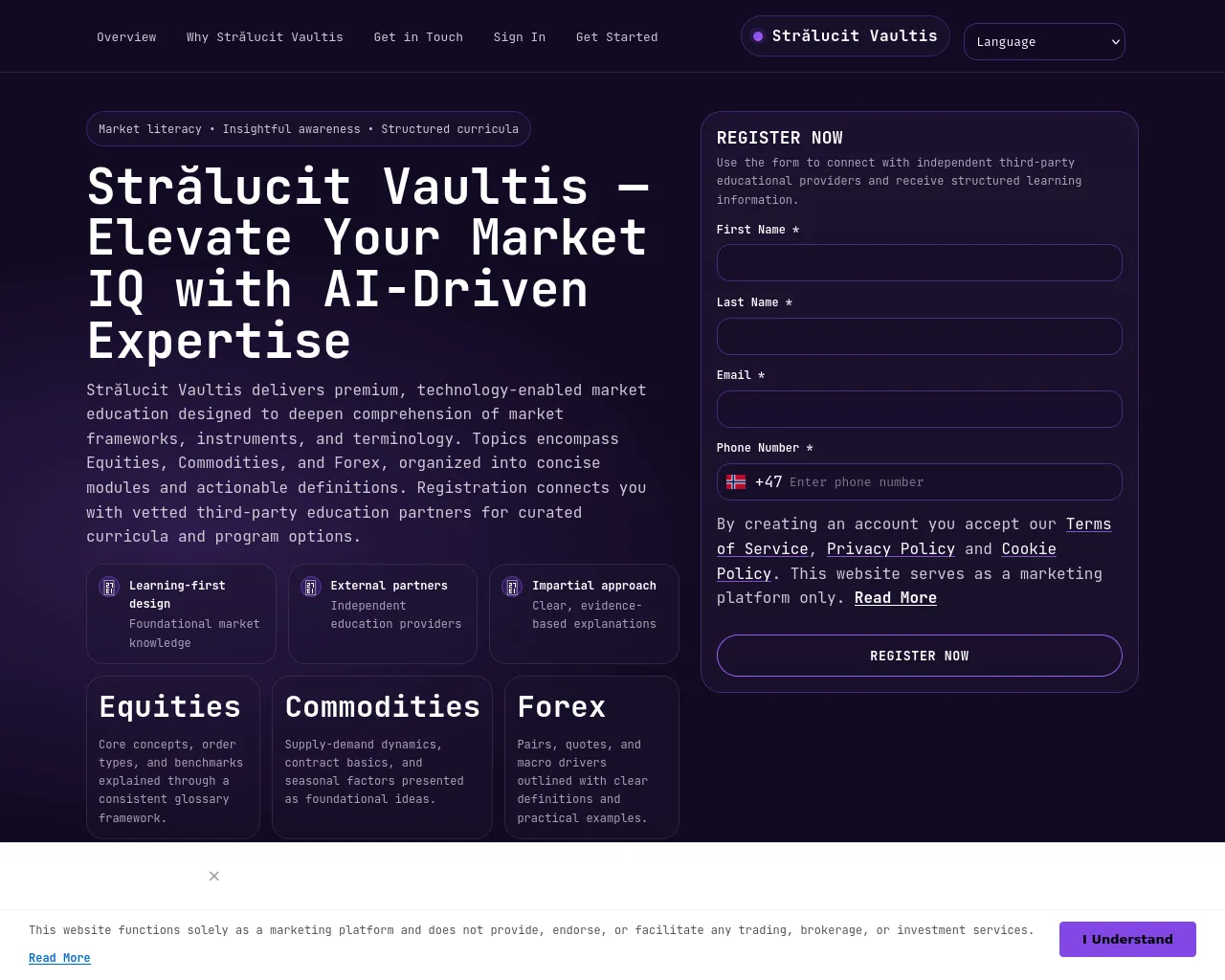 Screenshot of stralucit-vaultis-system.com