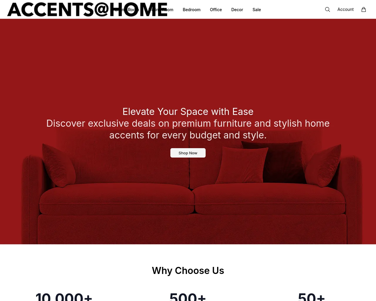 Screenshot of accentsathomehome.shop