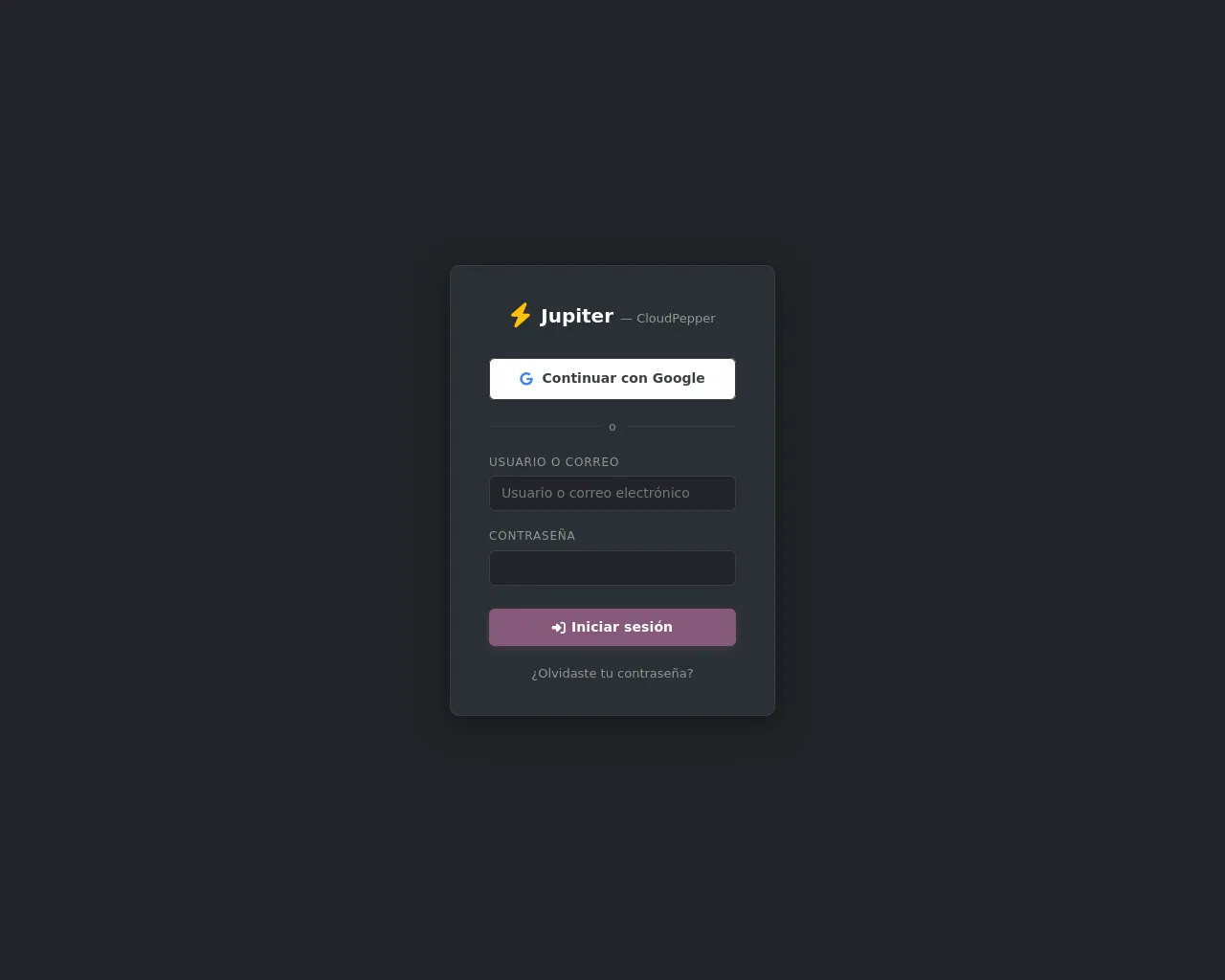 Screenshot of jupitercloud.octupus.app