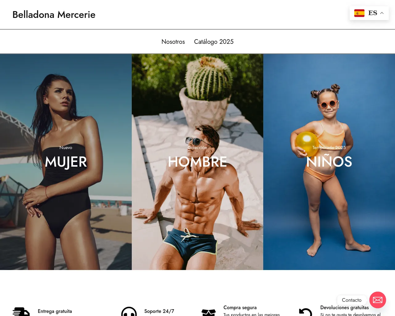 Screenshot of belladonamercerie.es