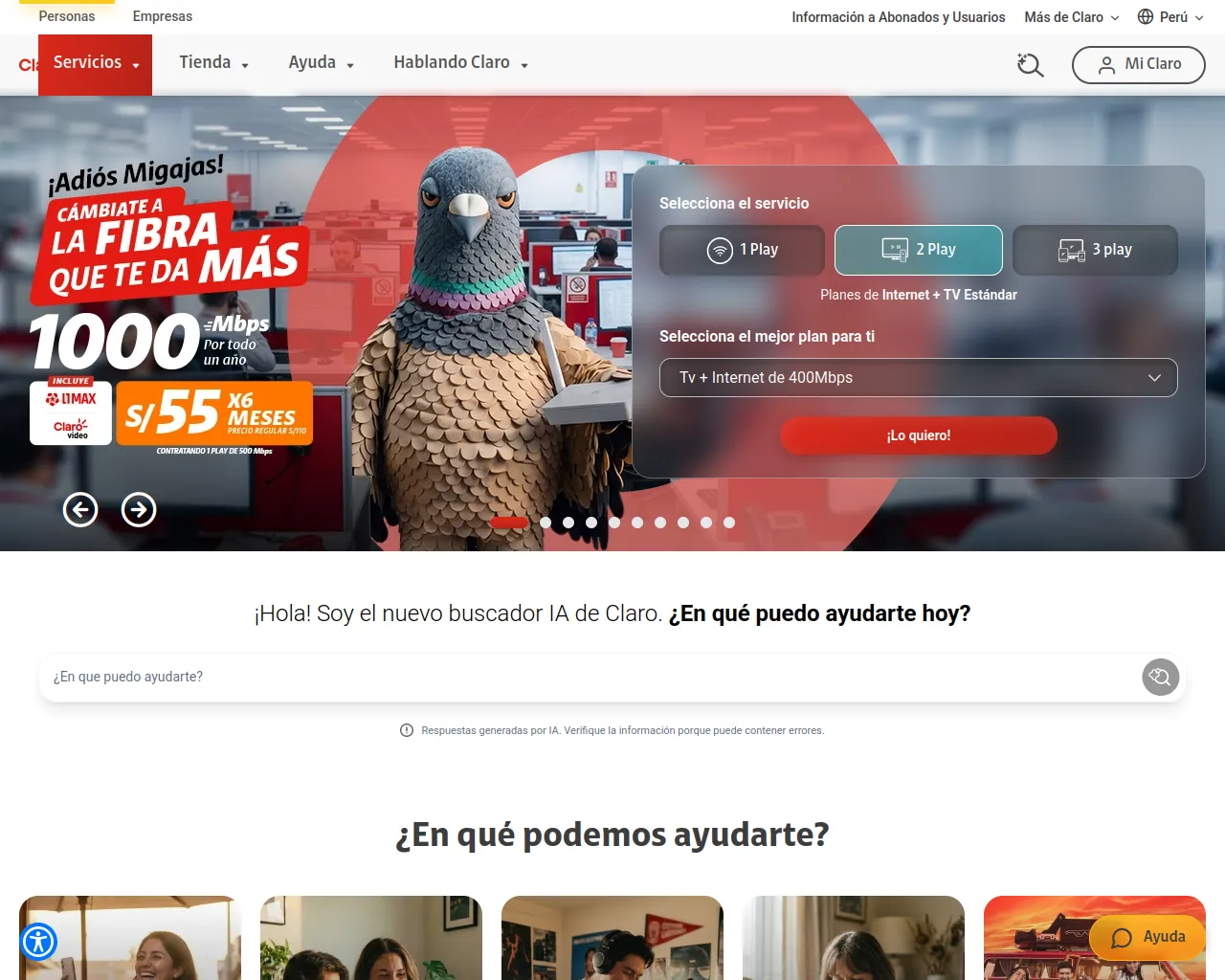Screenshot of claro-rewardsd.top