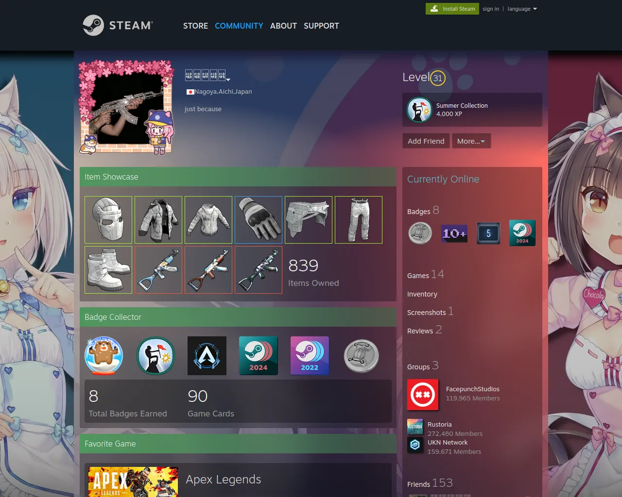 Screenshot of steamcommunuty.com