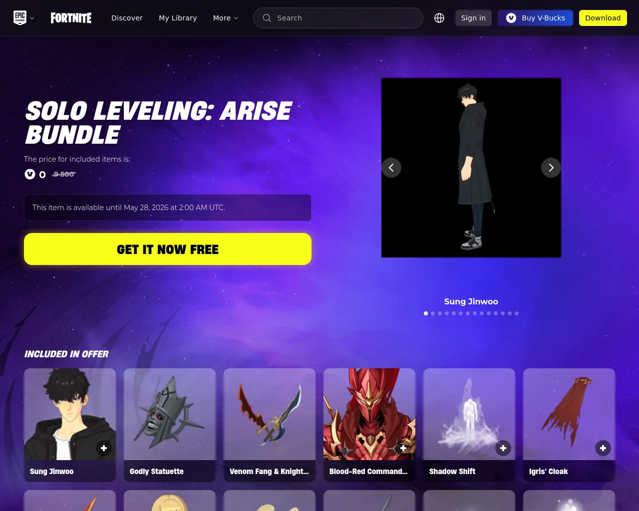 Screenshot of sololevel-fortnite.com