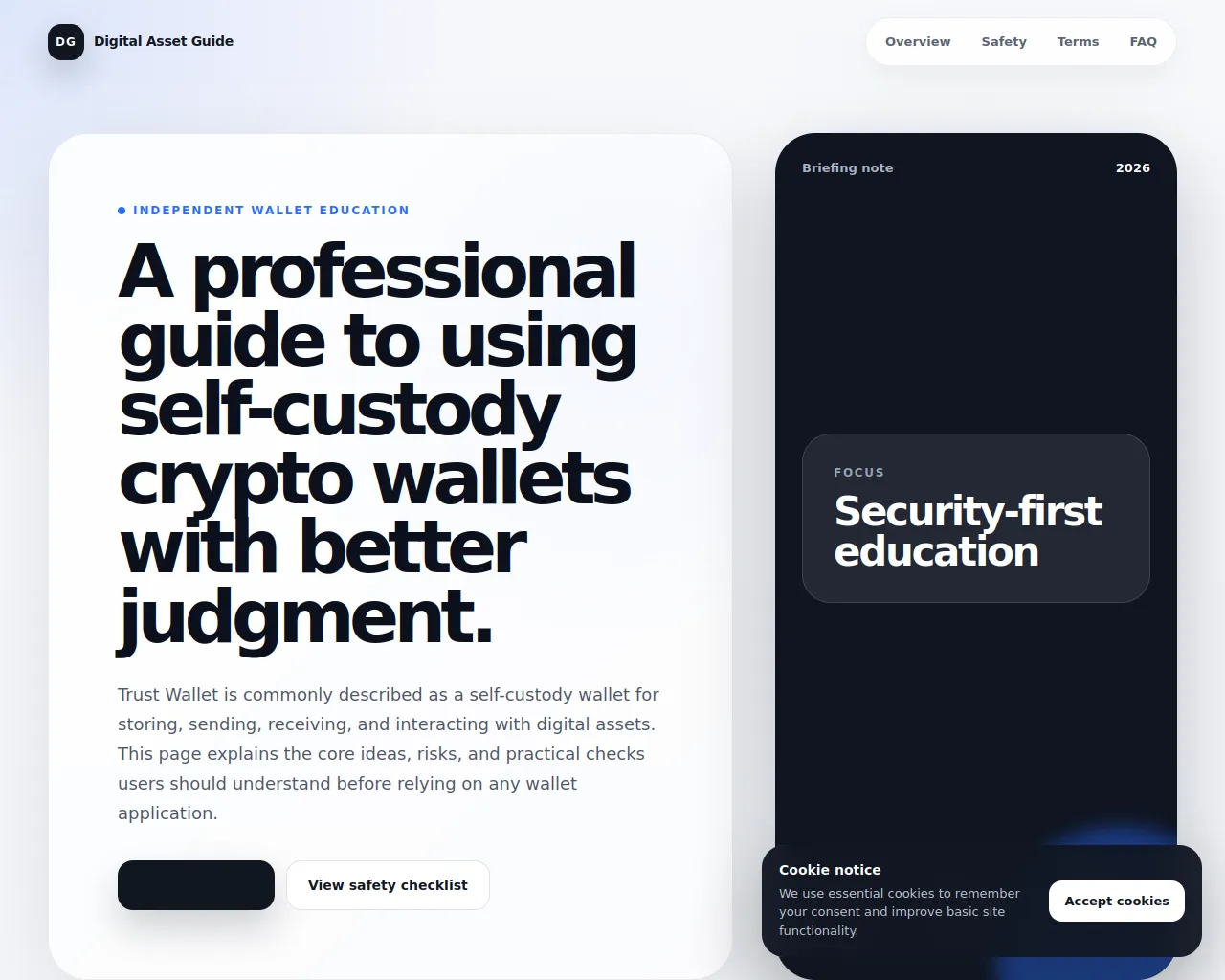 Screenshot of trust-dex.org