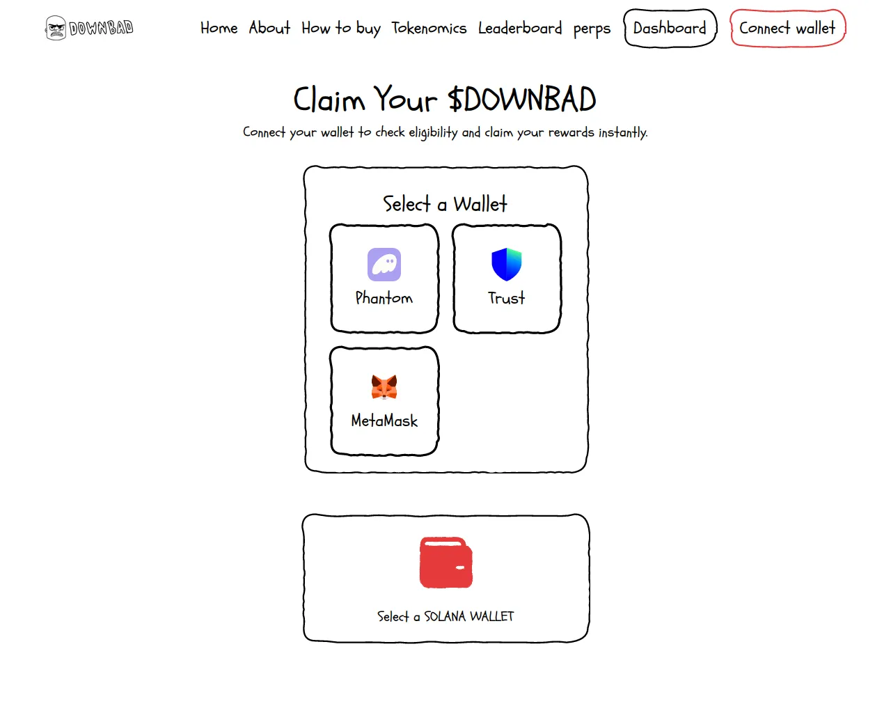 Screenshot of claim-downbad.xyz