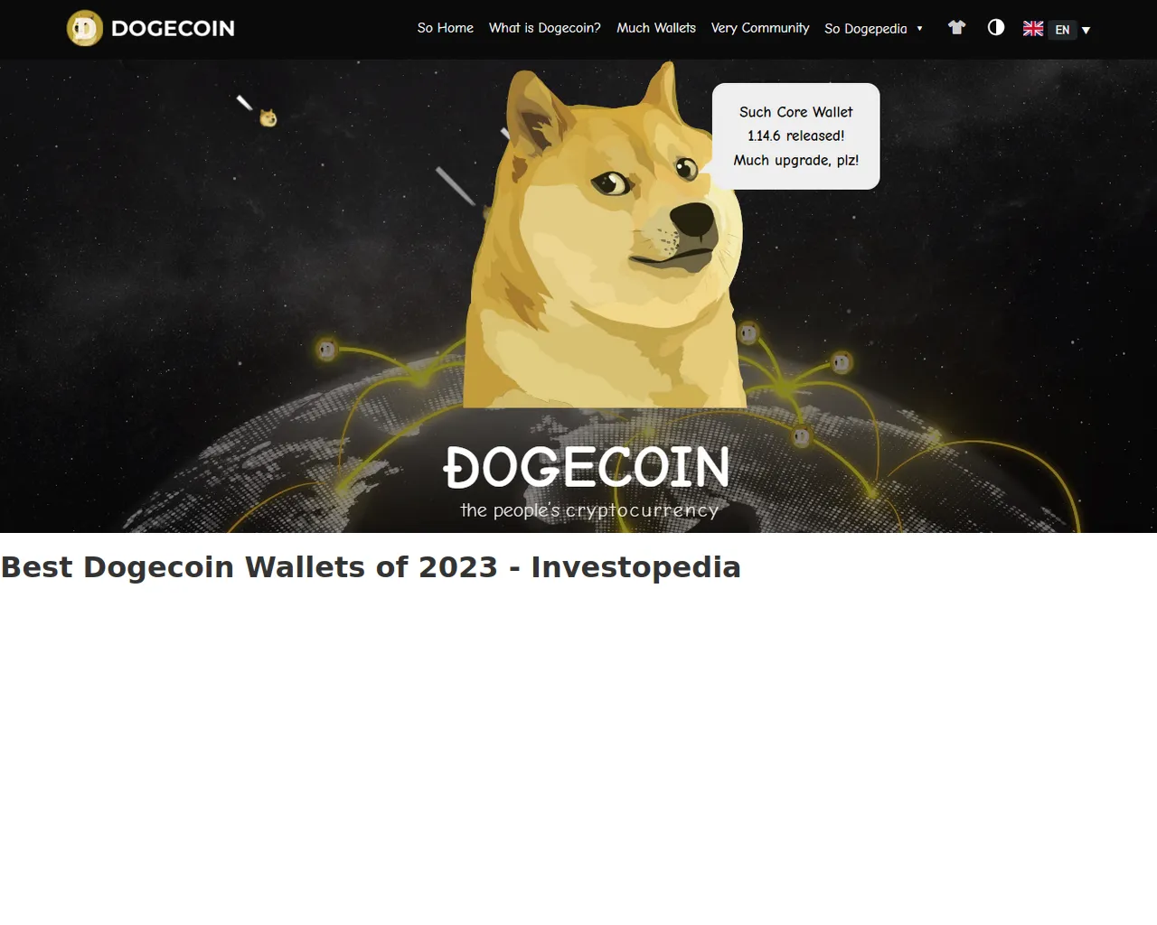 Screenshot of doogecoinwalcit.webflow.io
