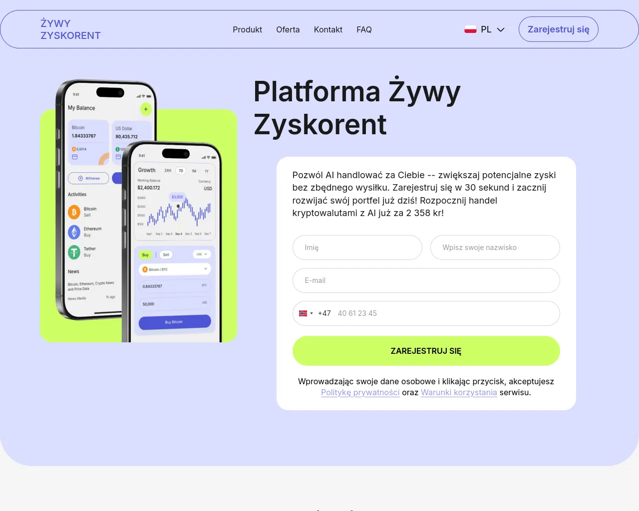 Screenshot of zywy-zyskorent.com