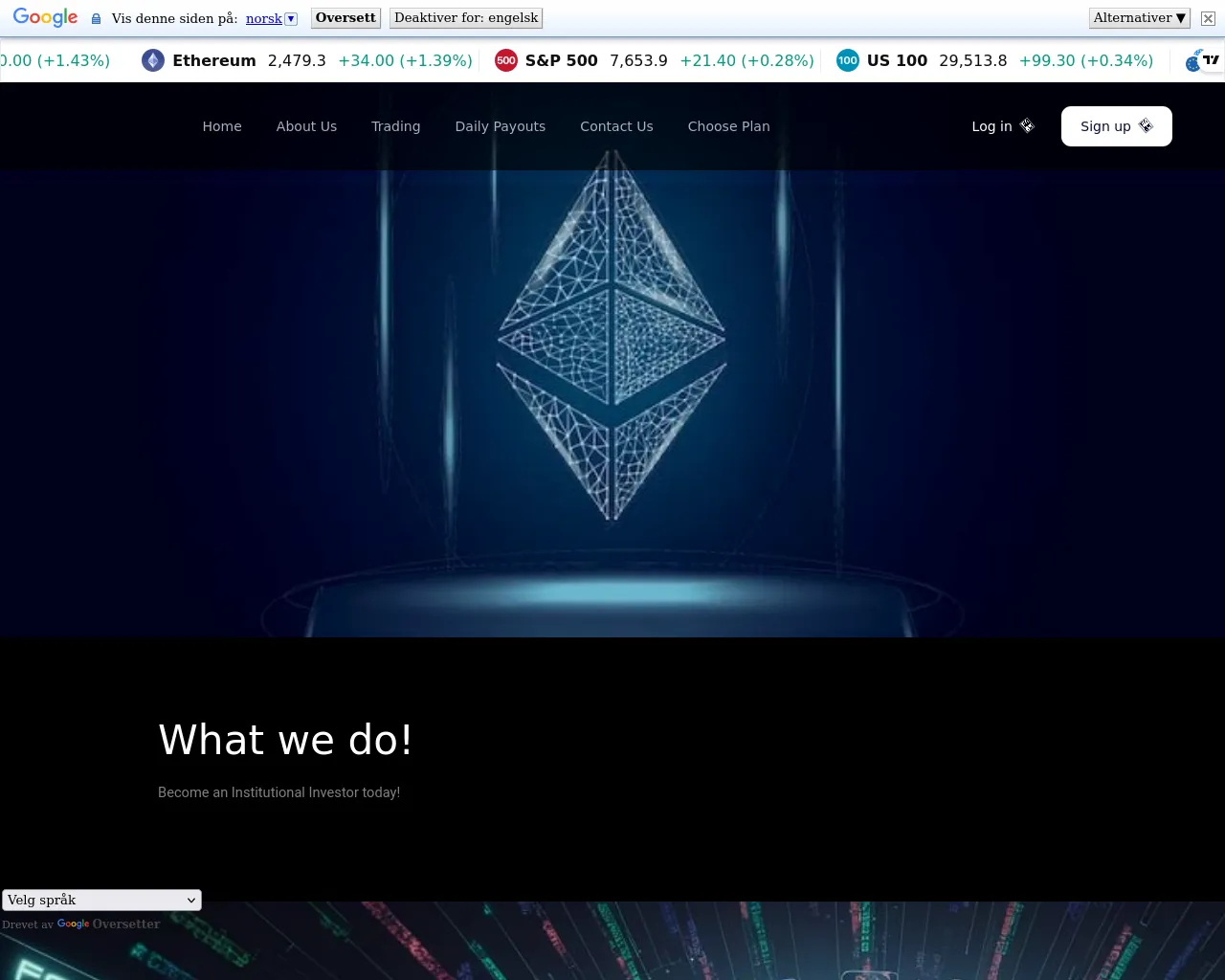 Screenshot of cryptoaux.com