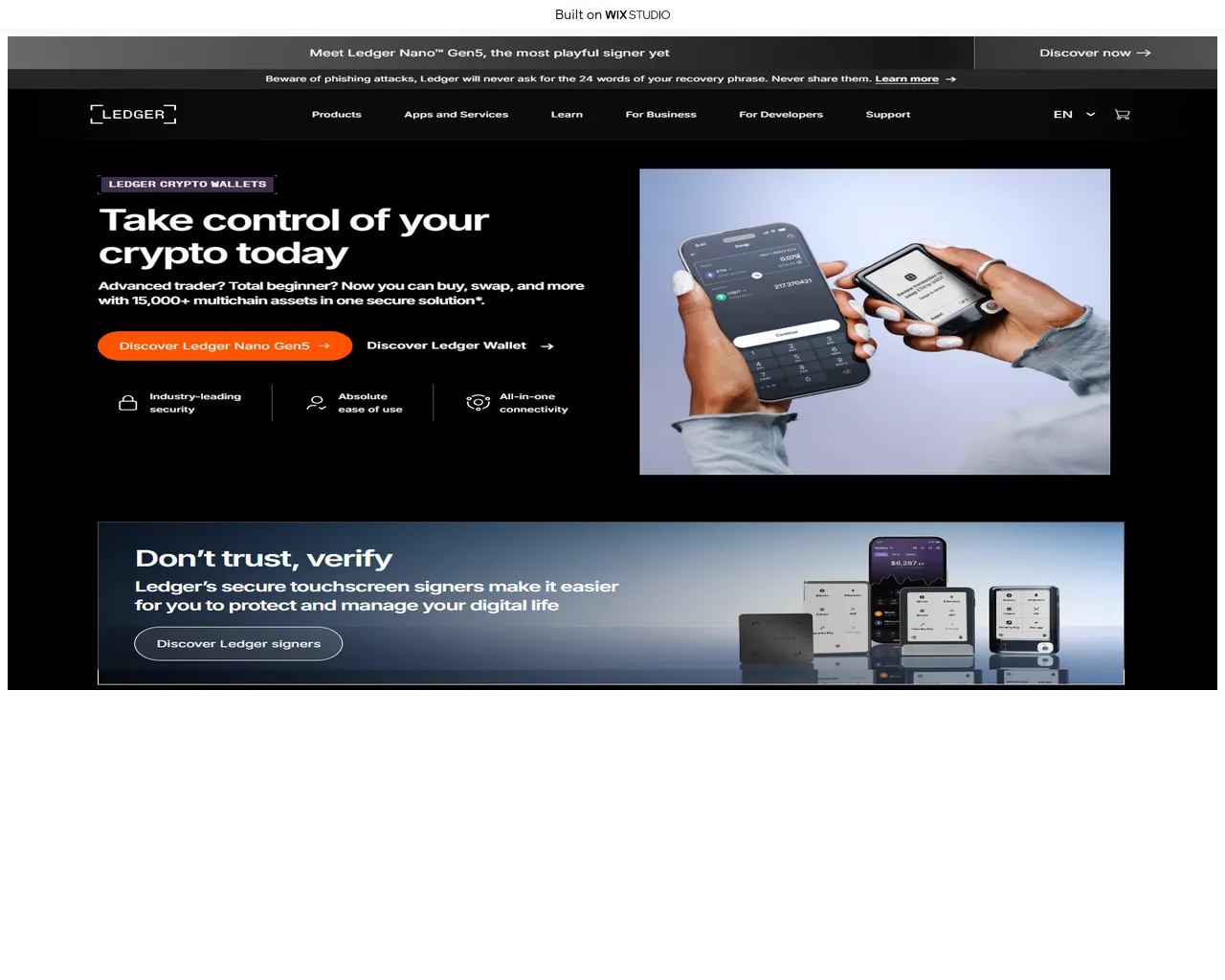 Screenshot of com-ledgestarted.wixstudio.com