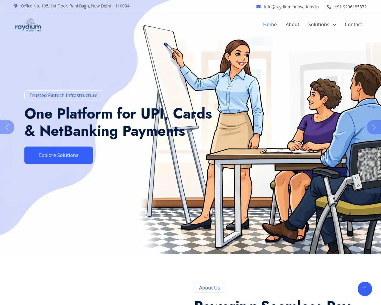 Screenshot of raydiuminnovations.in