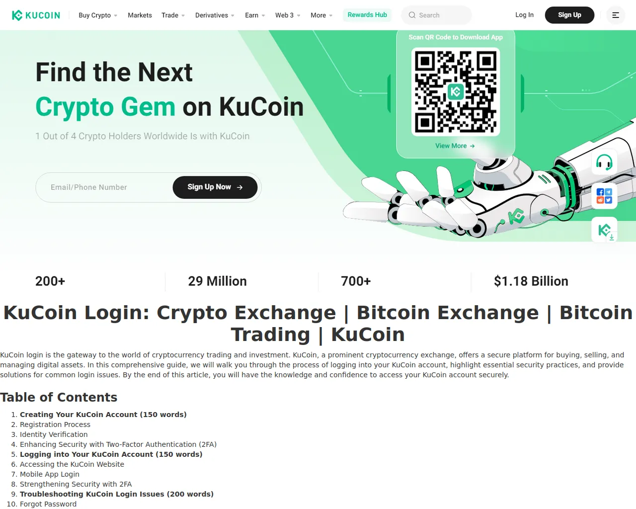 Screenshot of kucoenlogonn.webflow.io