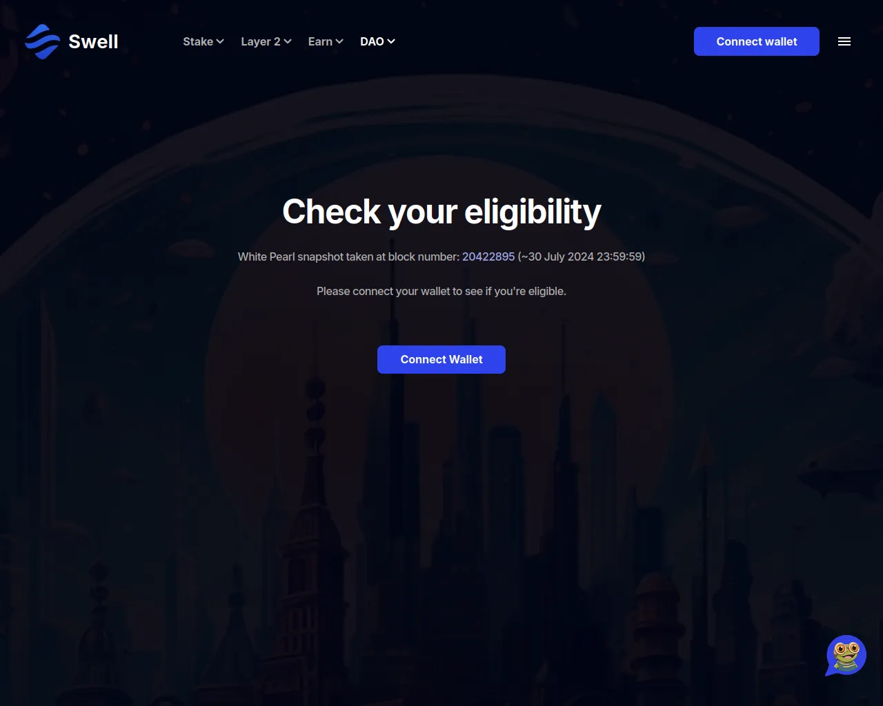 Screenshot of swell-airdrop.pages.dev