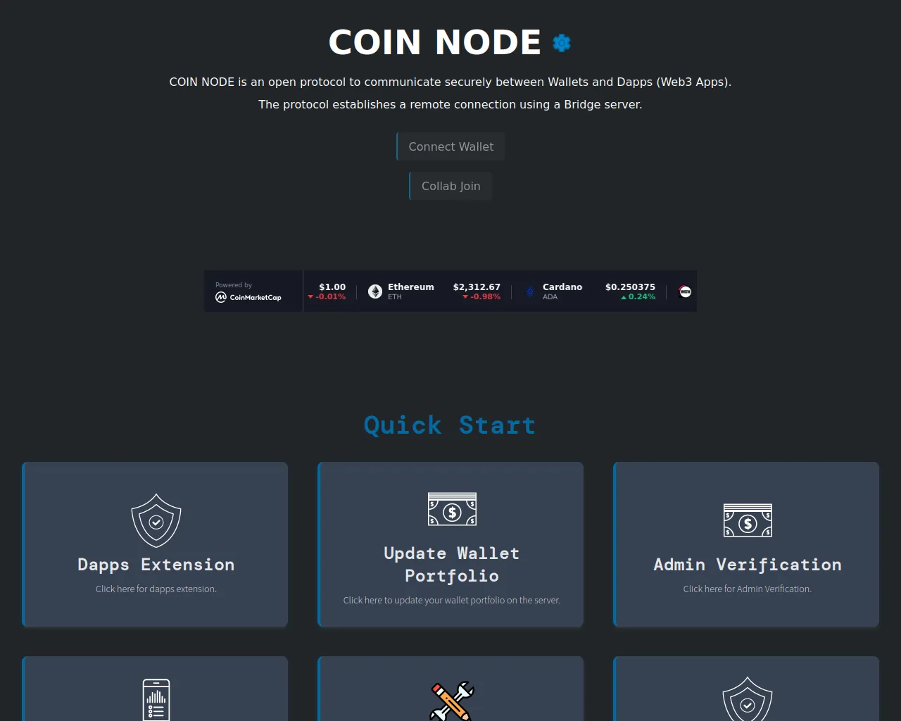 Screenshot of dashboards-home.pages.dev