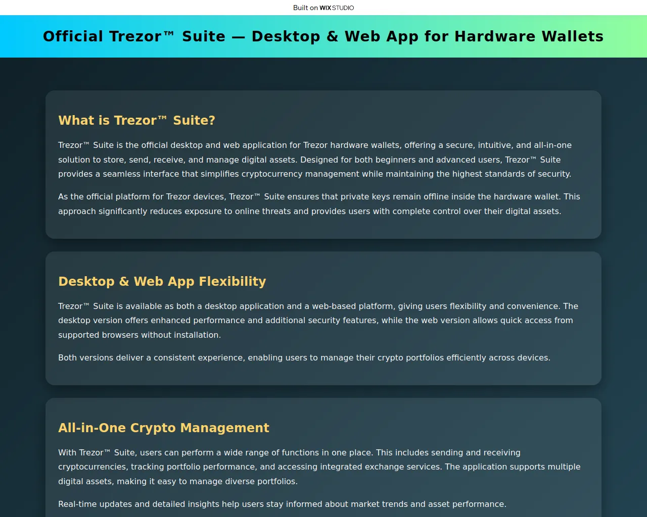 Screenshot of homesuite-org.wixstudio.com