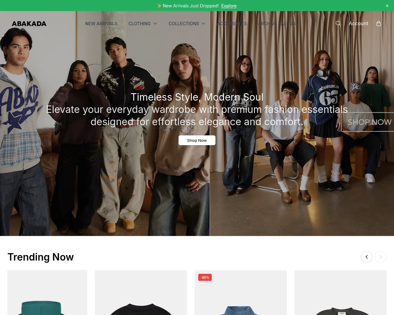 Screenshot of abakada.shop