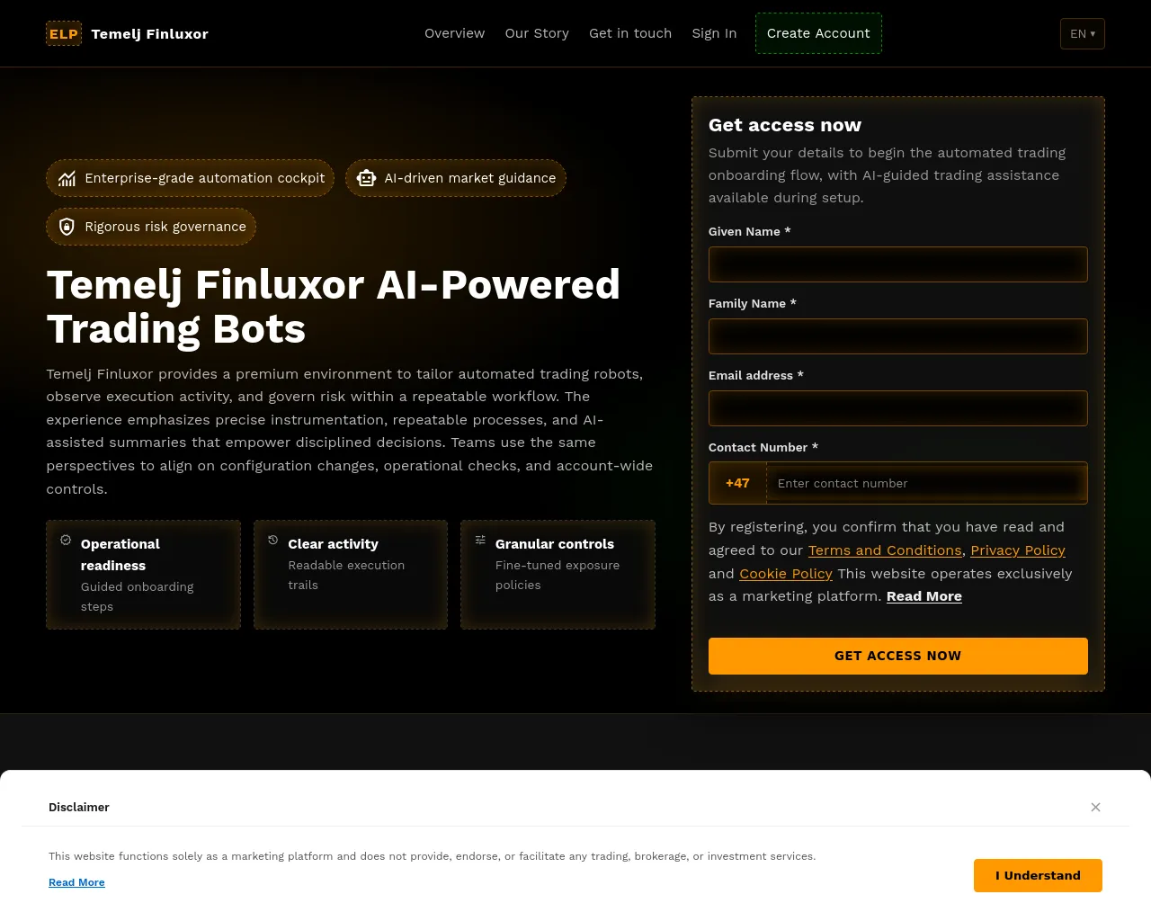 Screenshot of temelj-finluxor.digital