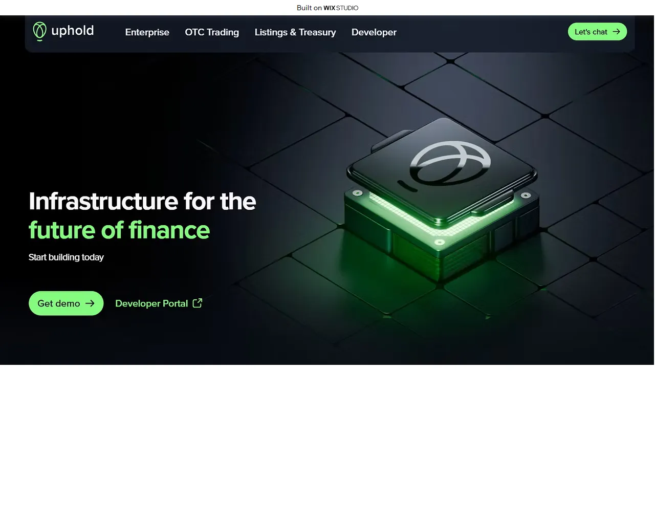 Screenshot of appupholdapps.wixstudio.com